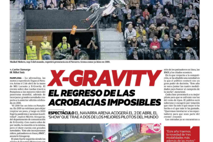 Fotografía del pantallazo de la noticia en la edición impresa del Diario de Noticias 