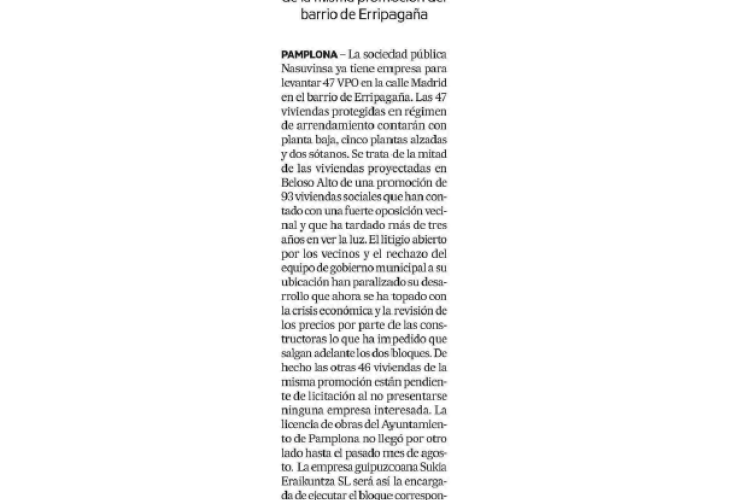 Fotografía del pantallazo de la noticia en la edición impresa del Diario de Noticias