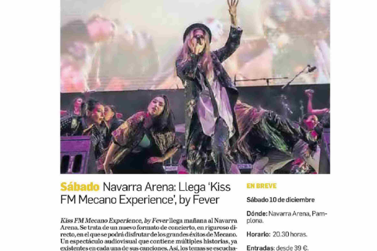 Fotografía del pantallazo de la noticia en la edición impresa del Diario de Navarra