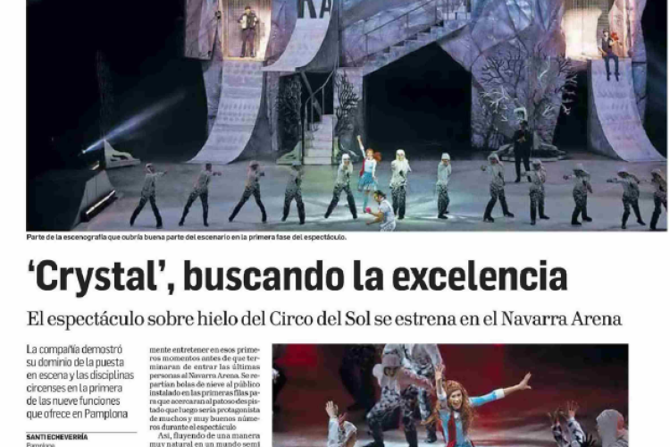 Fotografía del pantallazo de la noticia en la edición impresa del Diario de Navarra