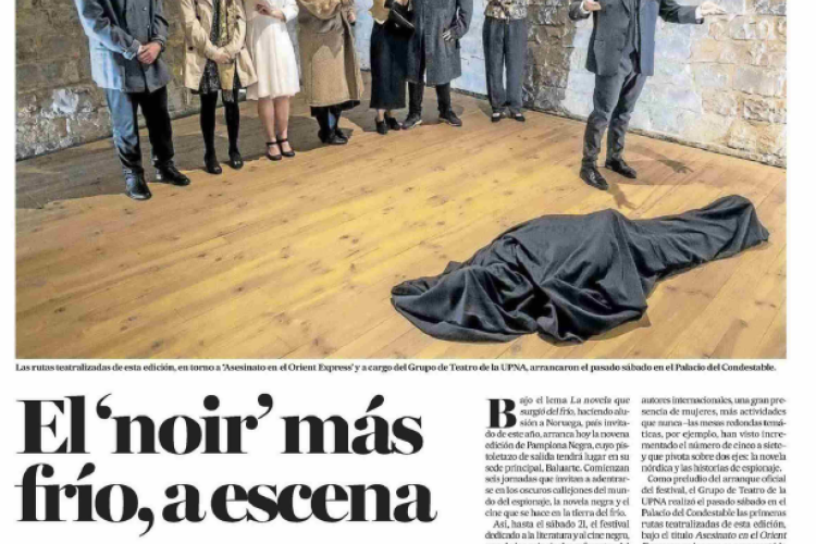 Fotografía del pantallazo de la noticia en la edición impresa del Diario de Noticias