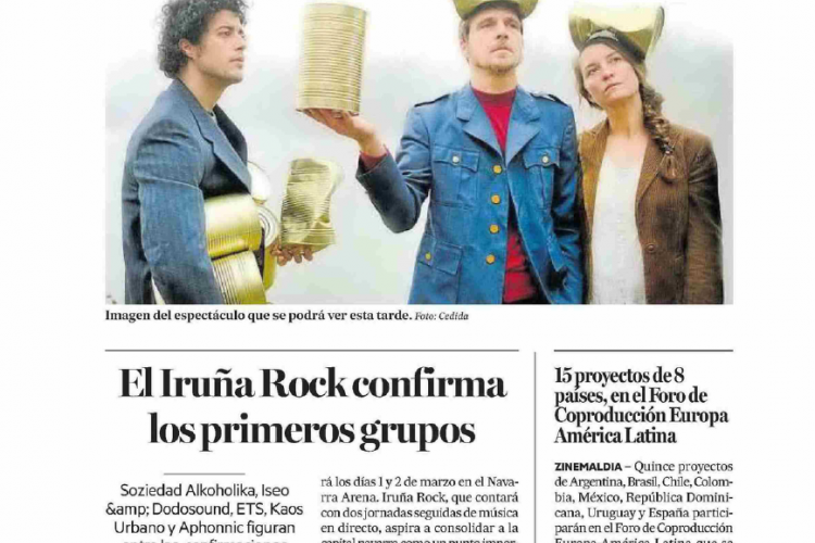 Fotografía del pantallazo de la noticia en la edición impresa de Diario de Noticias
