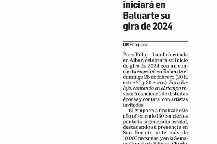 Fotografía del pantallazo de la noticia impresa del Diario de Navarra