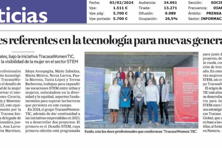 Fotografía del pantallazo de la noticia en la edición impresa del Diario de Noticias