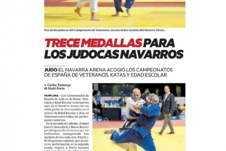 Fotografia del pantallazo de la noticia en la edición impresa del Diario de Noticias