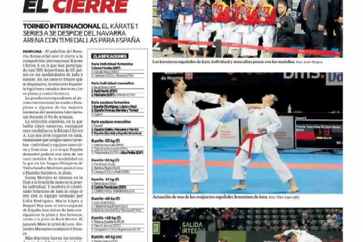 Fotografia del pantallazo de la noticia en la edición impresa del Diario de Noticias