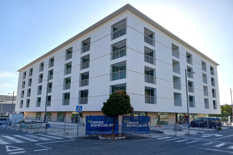 Imagen de un edificio en construcción
