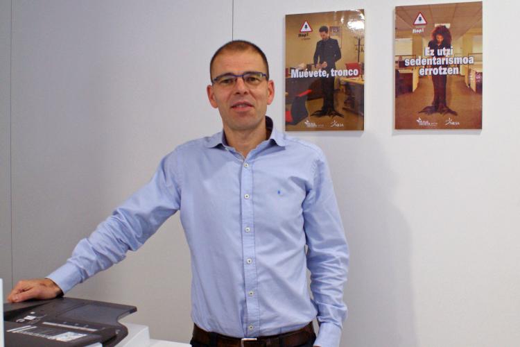 Iñaki Garralda pertenece al departamento de Planificación y Sistemas de Gestión de NILSA y, además, se encarga de las actividades de fomento de la salud en la empresa.